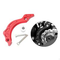 Chain Stopper Front Sprocket Cover Easy to Install Engine Guard Motorcycle Aluminum raudona