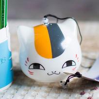 Japoniškas anime katės vėjo varpelis kūrybingas stiklinis katės vėjo varpelis pakabinamas Natsume Yuujinchou mielas varpelis namų dekoracija namų ornamentas