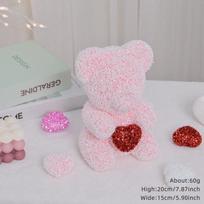 Valentino dienos dovana Red Rose Bear Rose Gėlė Dirbtinis papuošimas Mylėtojams Dovana Valentino Dovana Dovana