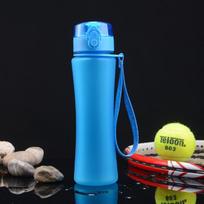 500ml Sports Water Bottles BPA Free Leakproof Frosted Plastic Cup for Outdoor Fitness Gym Drinkware Outdoor Travel Juice Cup As shown blue