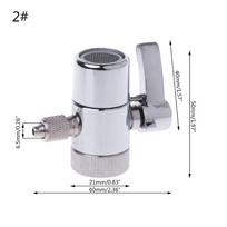 Vandens filtro maišytuvo adapteris vožtuvui Ro sistemoje 1/4  2.5/8  3/8  Vamzdžio jungtis balta