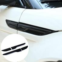 For Land Rover Range Rover Evoque 2012-2017 Fender Side Air Vent Outlet Cover Trim Decorative Sticker Glossy Black Car Accessory juoda