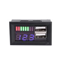 Mėlynas LED skaitmeninis ekranas Voltmeter Mini įtampos matuoklis Volt Tester Panel DC 12V Automobilių Motociklams