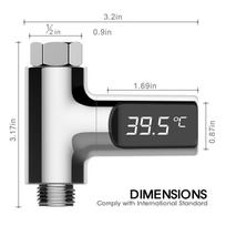 XIAOMI ome vandens LED dušo termometro srauto savaime generuojantis elektros vandens temperatūros matuoklio monitorius balta