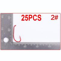 Sulenktas akis raudonas masalo laikiklis žuvies kabliukas su spygliais, skirtas kirminų masalo laikikliui Snell #2