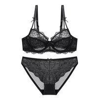 Varsbaby Sexy Underwear Moteriškas liemenėlių rinkinys 32A juoda