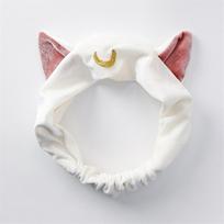 Anime Sailor Moon Luna Artemis Katės Ausys Lankelis Galvos Apdangalas Cosplay Rekvizitas Mielas Veido Prausimo Makiažo Įrankis Plaukų Juosta Aksesuarai balta