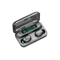 F95 True Wireless Stereo BT 5.0 Ausinės Įkraunamos Stereo garso ausinės Vandeniui atsparios Touchcontrol ausinės, suderinamos su Android/iOS/PC planšetiniu kompiuteriu juoda juoda