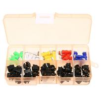 30vnt Automobilių Auto T5 T10 5050 SMD LED lemputės Prietaisų skydelis Prietaisų skydelis Lemputės Lempa 12V 5 įvairiaspalvis