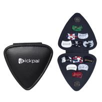 PICKPAL gitarų paėmimo dėklas, skirtas akustinei elektrinei gitarai, yra 12 vnt. juoda