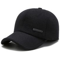 NORTHWOOD solidi žieminė beisbolo kepurė vyrams sportinės ausinės sušildo snapback kepurė Vyriška Casquette Homme Trucker kepuraitė tėčio kepurė 56-60 cm juoda
