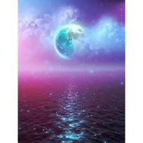 Diy Diamond Painting Beautiful Rainbow Moon Landscape 5D Rhinestone Diamond Embroidery Cross Stitch Mosaic Home Decoration Gift 30X40cm