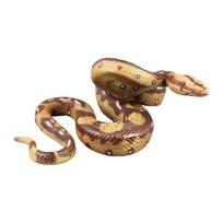 Mini lankstus tikroviškas mokomasis pokštas, juokaujantis gyvatės rekvizitas, imituojamas Python geltona