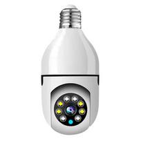 1080P belaidžio lemputės monitoriaus kamera WiFi išmanioji kamera 2MP palaiko naktinio matymo dvipusį pokalbį balta