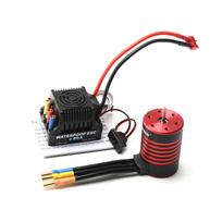 GTSKYTENRC 3650 bešepetėlis variklis 3100KV vandeniui atsparus variklis 60A ESC T kištukas 1/10 RC automobiliniam sunkvežimiui 4500KV