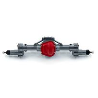 RC automobilio galinės ašies paaukštinimo keitimas 1/10 ašiniam SCX10 90046 90047 GN8 RC automobiliui Titanium-rear Axle Heighten sidabras
