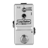 „Ammoon Loop Station“ mini gitaros „Looper“ efekto pedalas, 10 minučių įrašymo laikas, 3 darbo režimai, tiesa sidabras