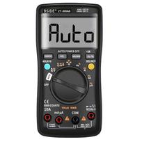 BSIDE multimetras automatinio / rankinio diapazono skaitmeninis universalus matuoklis 6000 skaitiklių LCD ekranas True RMS Smart juoda