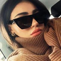 Trend Akiniai nuo saulės Moterims Prabangus Prekės ženklas Vintage Kvadratiniai akiniai nuo saulės Madingi Retro Moterų Akiniai Katės Akiniai Akiniai Oculos De Sol beige