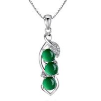 Natūralūs žalios spalvos smaragdo topazo pakabukai 925 sidabro 45 cm karoliai Jade Bizuteria moterims sidabriniai 925 papuošalai Joya brangakmenių pakabukai žalia