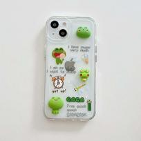 Animacinis varlė 3D Pasidaryk pats Rankų darbo Mielas Silikoninis Minkštas Animacinis Telefono dėklas Skirtas Iphone X Xr 12 13 Pro Max 11 Xsmax Mielas Galinis Dangtelis Capa for iphone x xs