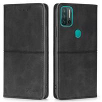 Retro atverčiamas piniginės dėklas, skirtas niekam Telefonas 1 Blackview A100 A55 Itel Vision 1 Pro TCL 20B dangtelis PU odinis dėklas Kickstand kortelių lizdai telefono buferis Asus Max Pro M1 ZB601KL ZB602KL juoda