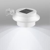 LED saulės sieninis šviestuvas perforuotas lauko dekoratyvinis tvoros šviestuvas lauko vandeniui atsparus karnizas sodo sieninis apšvietimas tvoros lempa kiemo lauko kiemo lempa A white light