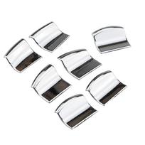 ABS Chrome automobilio durų lango jungiklio pakėlimo mygtuko dangtelio apdailos lipdukas, skirtas Nissan X-Trail T32 QASHQAI J11 Kicks Terra Juke sidabras