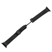 Milano kilpa, skirta Apple Watch Ultra Band 49mm 44mm 45mm 40mm 41mm 42mm 38mm Magnetinės sulankstytos apyrankės IWatch 7 Se 3 5 6 8 Strap 38mm 40mm 41mm juoda