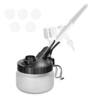 T62 Airbrush Cleaning Bottle Multifunctional Cleaning Tools Nail Model Washer Wasted Solvent Paint įvairiaspalvis