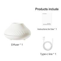 Flame Aroma difuzorius Oro drėkintuvas Namų Ultragarsinis rūkas Maker Fogger eterinių aliejų difuzorius su LED spalvos liepsnos lempos valytuvu 0020