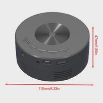 1080P mini LED mobilusis projektorius Namų kino vaizdo medijos leistuvas lauko kinas laidinis to paties ekrano projektorius, skirtas iPhone Android juoda