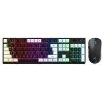 2,4 g belaidė kompiuterio klaviatūra ir pelė Combo 104 klavišų žaidimų klaviatūra Rgb foninis apšvietimas USB-c klaviatūra nešiojamam staliniam kompiuteriui juoda