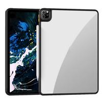 „iPad Pro 12.9“ planšetinio kompiuterio dėklas, atsparus smūgiams, lankstus TPU kraštų skaidrus galinis dangtelis, skirtas iPad Pro 11 Air 4 10.9 Air 4 10.9 2020 balta