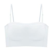 „Bandeau“ liemenėlė be petnešėlių, besiūlių „push Up Bralette“ nematomų apatinių drabužių moteriškas apatinis apatinis trikotažas S balta