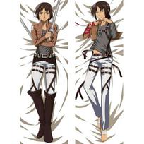 Anime Shingeki no Kyojin Attack on Titan Eren Jaeger Ackerman Levi Ymir pagalvės užvalkalas, apkabinantis kūną pagalvės užvalkalas 120x40cm