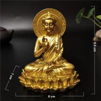 Auksinė Budos Statulėlė Hindu Dievo Skulptūrėlės Figūrėlės Ornamentai Dervos Amatas Laimingos Dovanos Turto Namų Dekoravimui Budos Statulėlės auksas