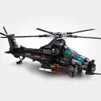 704Pcs Military Air Force Z-10 Aircraft Building Blocks City SWAT Soldiers Armed Airplane Bricks Toys Kids Birthday Gifts