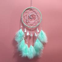 1 vnt Dream Catcher Svajoja kaip plunksnos Namų miegamojo sienų apmušalai Laiminga Kalėdų dovana žalia