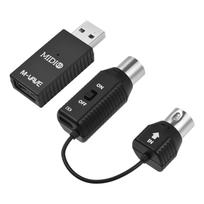 M-VAVE MS1 Mini belaidė perdavimo sistema MIDI sistema MIDI belaidis adapteris Plug and Play Type-C juoda