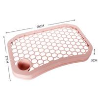 Mini vėžlių akvariumas su šildymosi platforma, 5 zonų dizainas, permatoma vėžlio dėžė, buveinė, veisliniai įrankiai pink lid