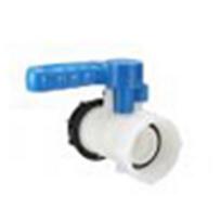 62/75 mm plastikinis IBC bako bako drugelio prijungimo vožtuvas čiaupo vandens nuleidimo adapteris DN50 blue