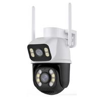 8MP PTZ kamera 2.4GHZ Wifi kamera Dviejų objektyvų dvigubo ekrano Ai žmogaus aptikimo automatinio sekimo belaidė lauko stebėjimo kamera iCSee EU Plug