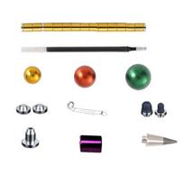 Magnetinis „Fidget Pen“ dekompresinis magnetas, metalinis rašomasis žaislas, paprastas naudoti, mažinantis įtampą, deformuojamas rašomasis rašiklis, vaikų žaislas auksinė