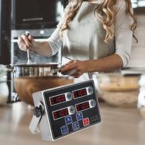 Skaitmeninis virtuvės laikmatis, kelių kanalų, kepimo laikrodis, restoranų laikmačiai namams 4 Channels