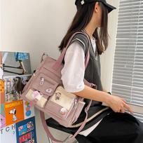Waterproof Canvas Women Handbags Shoulder Bag Ladies Messenger Bag Oxford Crossbody Bags Tote Book Bags for Girls Satchels 34X27X10cm juoda