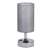 AC 110130V naktinė stalinė lempa, stalinė lemputė naktinio staliuko lempa, dviguba USB ir dviejų lizdų jautri EU Plug