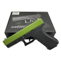 Airsoft, metalizuotas pistoletas - žalias ( 400g ) 6mm BB