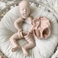 19 colių minkšto vinilo reborn lėlės rinkinys Sam nedažytas nesurinktas miegantis Bebe naujagimio lėlės dalys vaiko pasidaryk pats žaislas kūdikio lėlės forma su medžiaginiu kūnu priedai doll kits