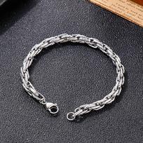 European And American Personalized Trend Hip -Hop Style Snake Pattern Twist Men 'S Bracelet Necklace 8mm20cm